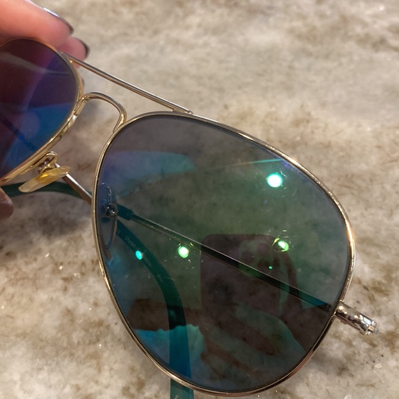 Michael Kors green aviator sunglasses